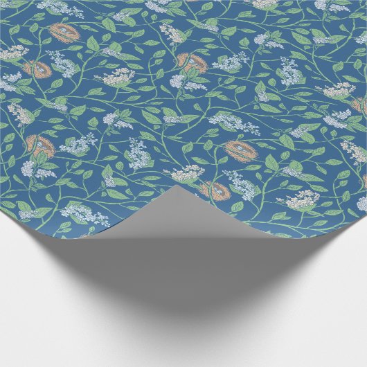 Spring Garden Mother Day Robin Nest Queen Ann Lace Geschenkpapier (Ecke)