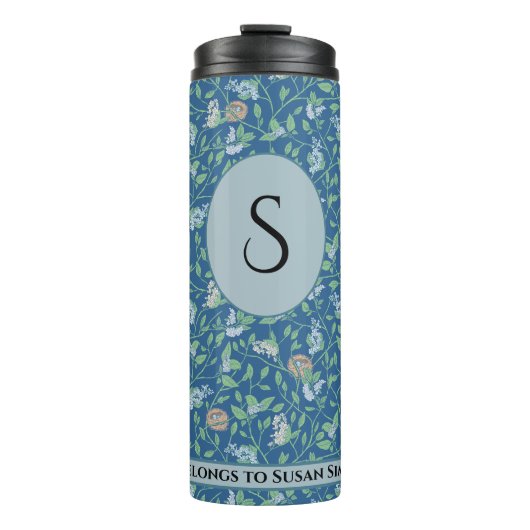 Spring Garden Mother Day Robin Nest Queen Ann Lace Thermosbecher (Vorderseite)