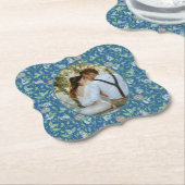 Spring Garden Mother Day Robin Nest Queen Foto Untersetzer (angewinkelt)