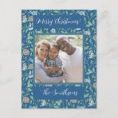 Spring Garden Mother Day Robin Nest QueenAnn Foto Postkarte (Vorderseite)