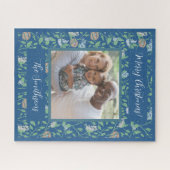 Spring Garden Mother Day Robin Nest QueenAnn Foto Puzzle (Horizontal)
