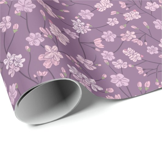Spring Garden Mother's Day Asiatische Blume Japani Geschenkpapier (Rolleneckpunkt)