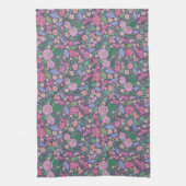 Spring Garden Mother's Day Poppies japanische Fans Geschirrtuch (Vertikal)