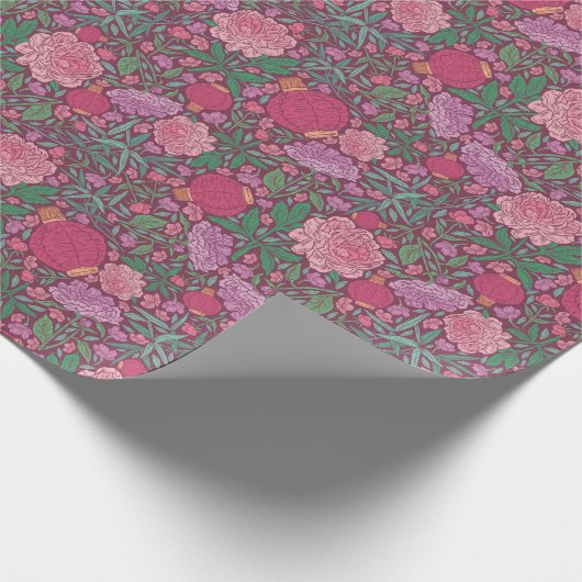 Spring Garden Mutter's Day Japanisch Papier Laters Geschenkpapier (Ecke)