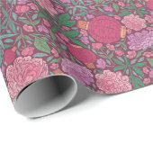 Spring Garden Mutter's Day Japanisch Papier Laters Geschenkpapier (Rolleneckpunkt)