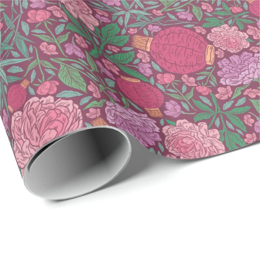 Spring Garden Mutter's Day Japanisch Papier Laters Geschenkpapier (Rolleneckpunkt)