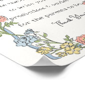 Spring Garden Party Blumendusche Beratung für Baby Poster (Ecke)