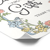 Spring Garden Party Blumenkarten & Geschenke Poster (Ecke)