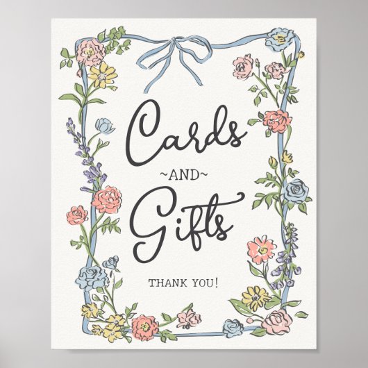 Spring Garden Party Blumenkarten & Geschenke Poster (Vorne)