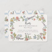 Spring Garden Party Blumenregistrierung Einladung (Vorne/Hinten)