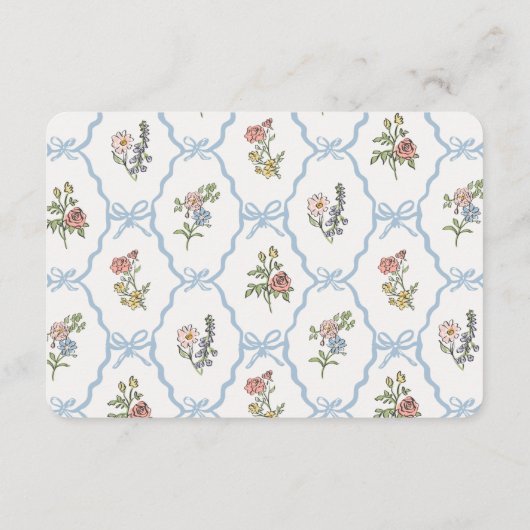 Spring Garden Party Books for Baby Shooting Insert (Rückseite)