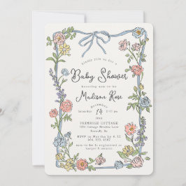 Spring Garden Party Pastel Floral Baby Dusche