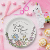 Spring Garden Party Pastel Floral Baby Dusche Pappteller (Party)