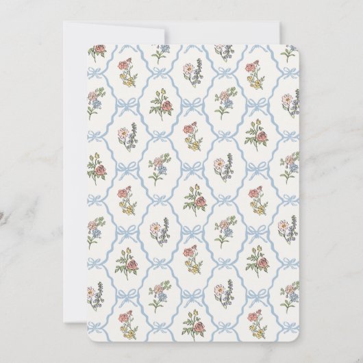 Spring Garden Party Pastel Floral Baby Sprinkle (Rückseite)