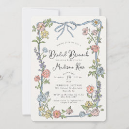 Spring Garden Party Pastel Floral Bridal Brunch