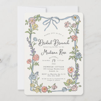 Spring Garden Party Pastel Floral Bridal Brunch