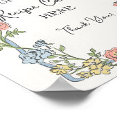 Spring Garden Party Pastel Floral Entdecken Sie da Poster (Ecke)