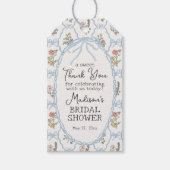 Spring Garden Party Pastell Brautparty Geschenkanhänger (Vorderseite)