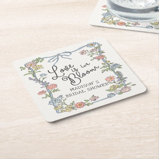 Spring Garden Party Pastell Brautparty Rechteckiger Pappuntersetzer (angewinkelt)