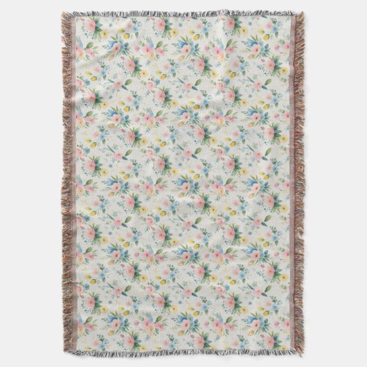 spring garden pastel florals decke (Vorderseite Vertikal)