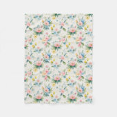 spring garden pastel florals fleecedecke (Vorderseite)