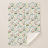 spring garden pastel florals sherpadecke (Vorderseite)