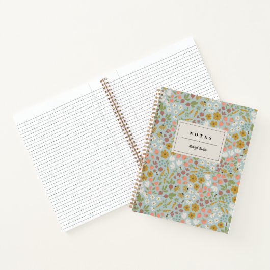 Spring Garden Personalisiert Notebook Notizblock (Innenseite)