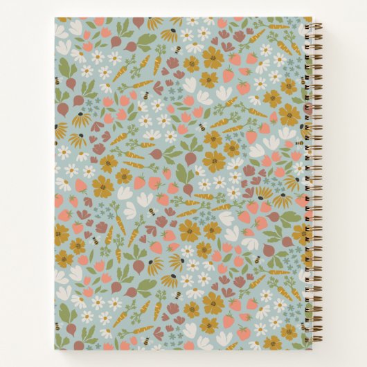 Spring Garden Personalisiert Notebook Notizblock (Rückseite)