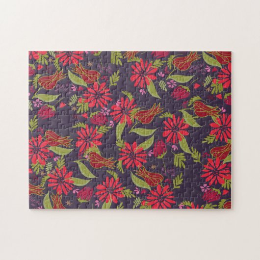 Spring Garden Rose Puzzle (Horizontal)