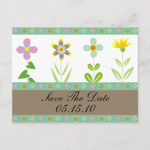 Spring Garden Save the Date Postkarten