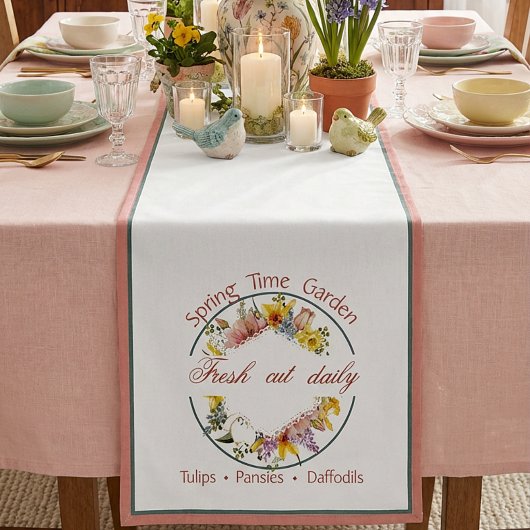 Spring Garden sign Medium Table Runner Kurzer Tischläufer