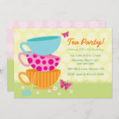 Spring Garden Tee Party Einladungen (Vorne/Hinten)