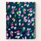 Spring Garden Tulip Blume Wasserfarben Notizblock (Rückseite)