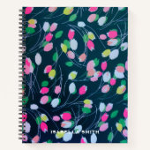 Spring Garden Tulip Blume Wasserfarben Notizblock (Vorderseite)