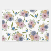 Spring Garden Wasserfarbe Lila Einladung Wrappin Geschenkpapier Set (Vorderseite 3)