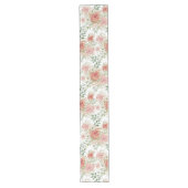 Spring Garden Wasserfarbe Süße Orangefarbene Rose Großer Tischläufer (Vorderseite)