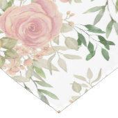 Spring Garden Wasserfarbe Süße Orangefarbene Rose Großer Tischläufer (Ecke)