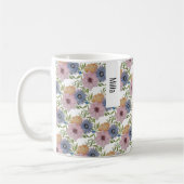Spring Garden Watercolor Blau Kaffeetasse (Links)