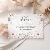 Spring Garden Watercolor Floral Pastel Wedding Begleitkarte