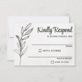 Spring Garden Wedding RSVP Karte (Vorderseite)