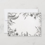 Spring Garden Wedding RSVP Karte (Rückseite)