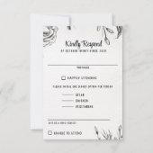 Spring Garden Wedding RSVP Karte (Vorderseite)