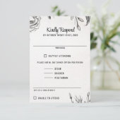 Spring Garden Wedding RSVP Karte (Stehend Vorderseite)