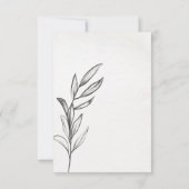 Spring Garden Wedding RSVP Karte (Rückseite)