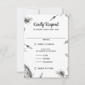 Spring Garden Wedding RSVP Karte (Vorderseite)