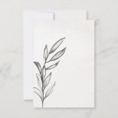 Spring Garden Wedding RSVP Karte (Rückseite)