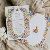 Spring Garden Wildblume Osterfeier Einladung
