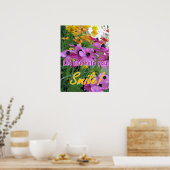 Spring Garden Zitat Blumenposter Blume Poster (Küche)