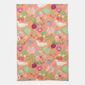 Spring Gardening Theme Kitchen Towel Geschirrtuch (Vertikal)
