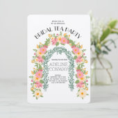 Spring Gate Garden Brautparty Celebration Einladung (Stehend Vorderseite)